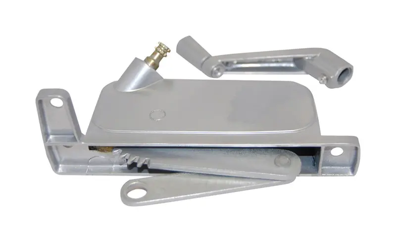 Barton Kramer Silver Aluminum Left Awning Window Operator For Nu-Air - Open Box