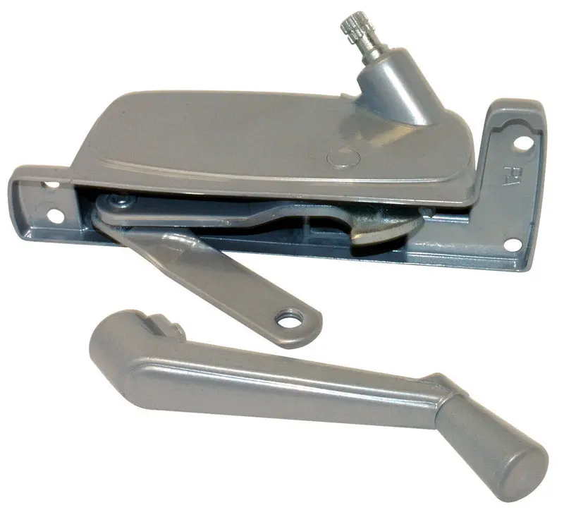 Barton Kramer Silver Aluminum Right Awning Window Operator For Pan-American - Open Box