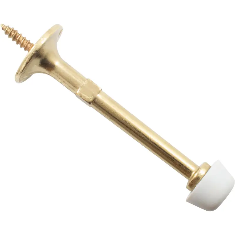 Basic Solid Door Stop, 2-7/8 Inches, Polished Brass by Stone Harbor Hardware