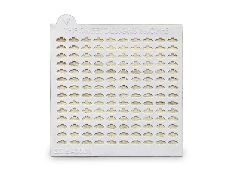 Bat - 11mm x 5.3mm Bat Size - 0.5mm Thickness - Sprinkle Stencil