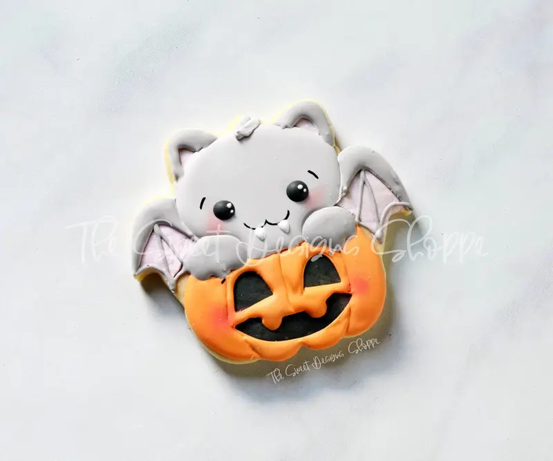 Bat in Pumpkin - Cookie Cutter