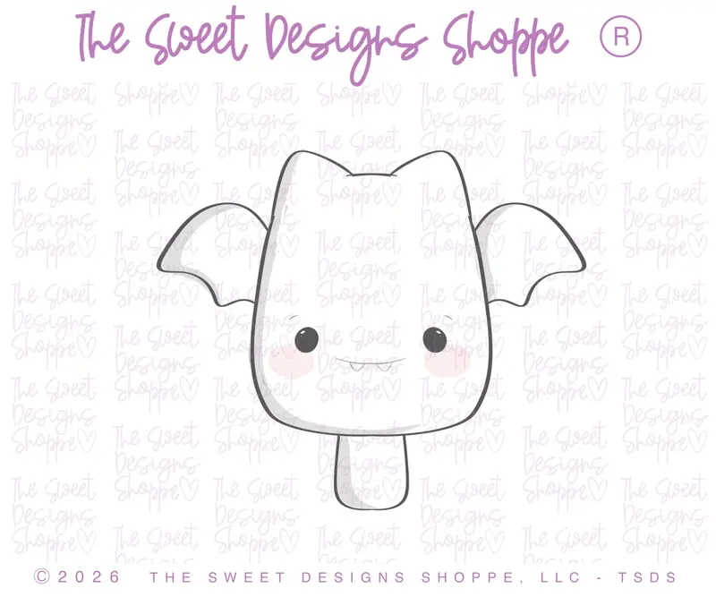 Bat Popsicle - Cookie Cutter