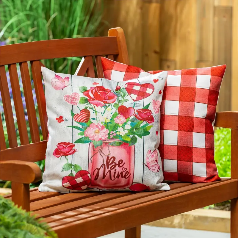 Be Mine Mason Jar Pillow Cover