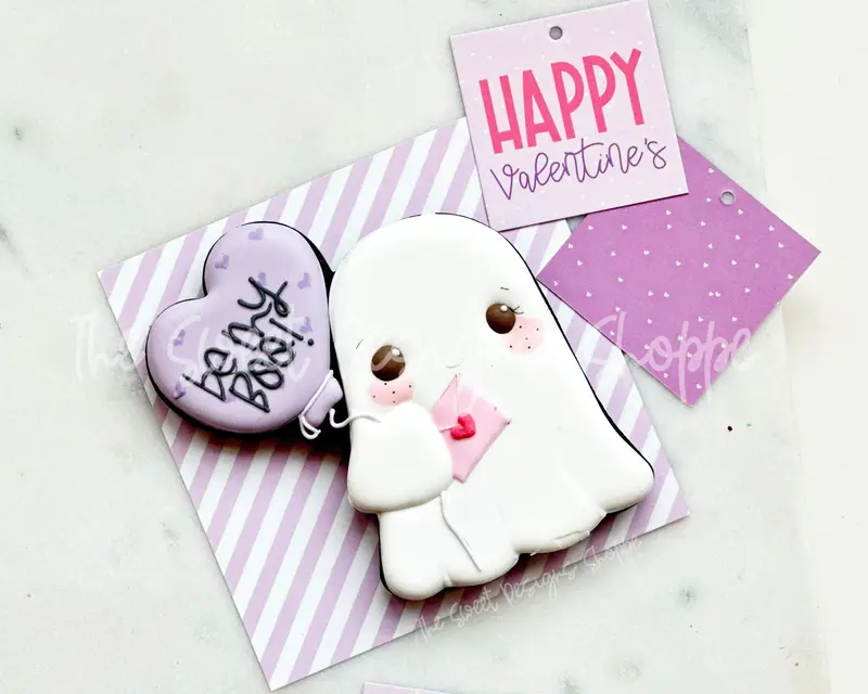 Be my Boo Valentines Ghost - Cookie Cutter