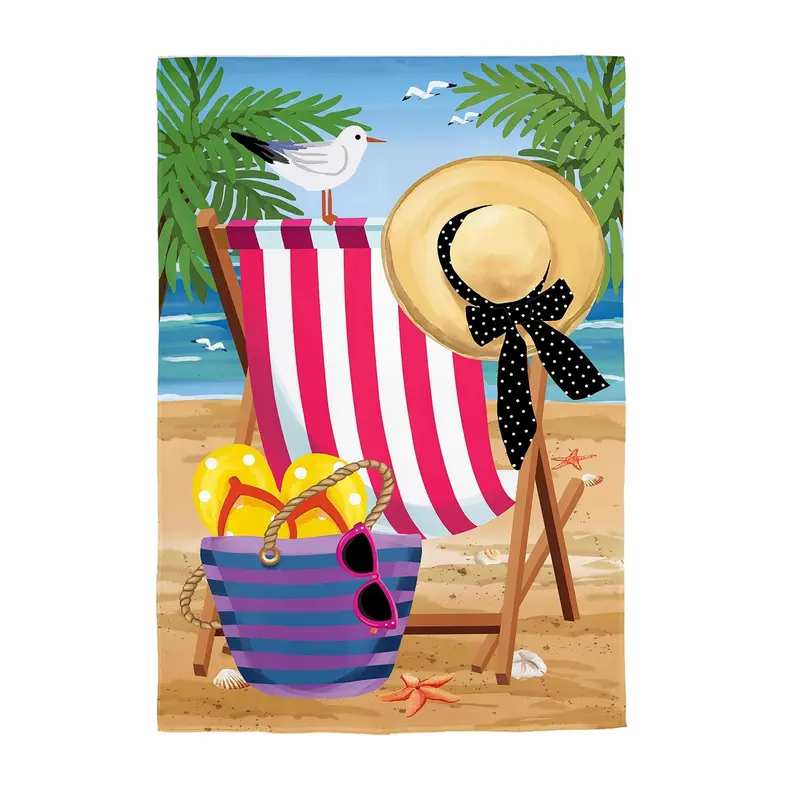 Beach Chair Applique House Flag