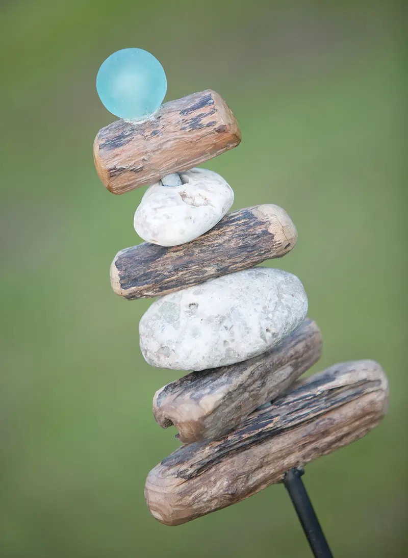 Beachy Garden Stake Set of 4 By Garden Age Supply