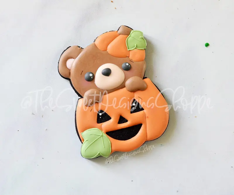 Bear in Pumpkin - Cookie Cutter