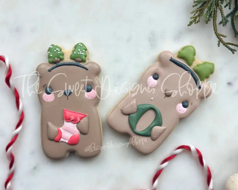 Bear with Tree headband - Cookie Cutter