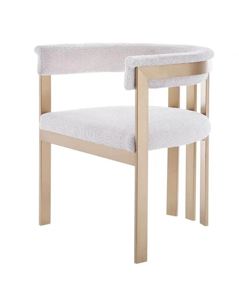Beige Gold Dining Chair By Homeroots