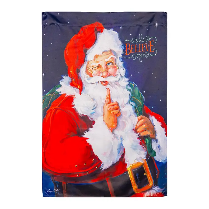 Believe Suede House Flag