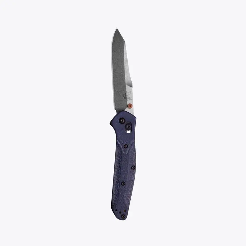 Benchmade Blue Denim M390 Stainless Steel > 6 in. Folding Knife