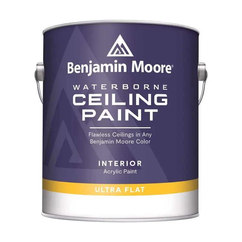 Benjamin Moore Flat Base 1 Ceiling Paint Interior 1 gal (Pack of 4)
