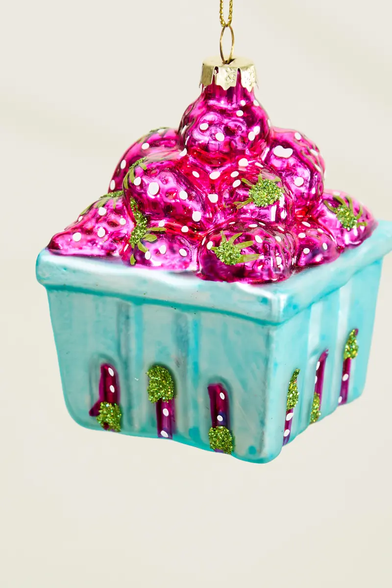 Berry Basket Ornament Set of 4 By Accent Decor