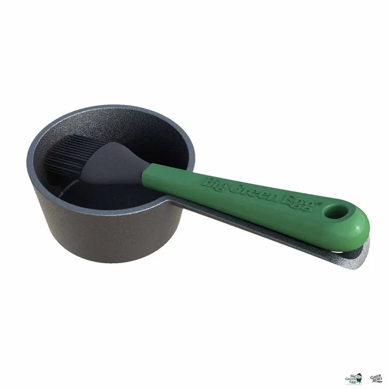 Big Green Egg® Cast Iron Sauce Pot with Basting Brush