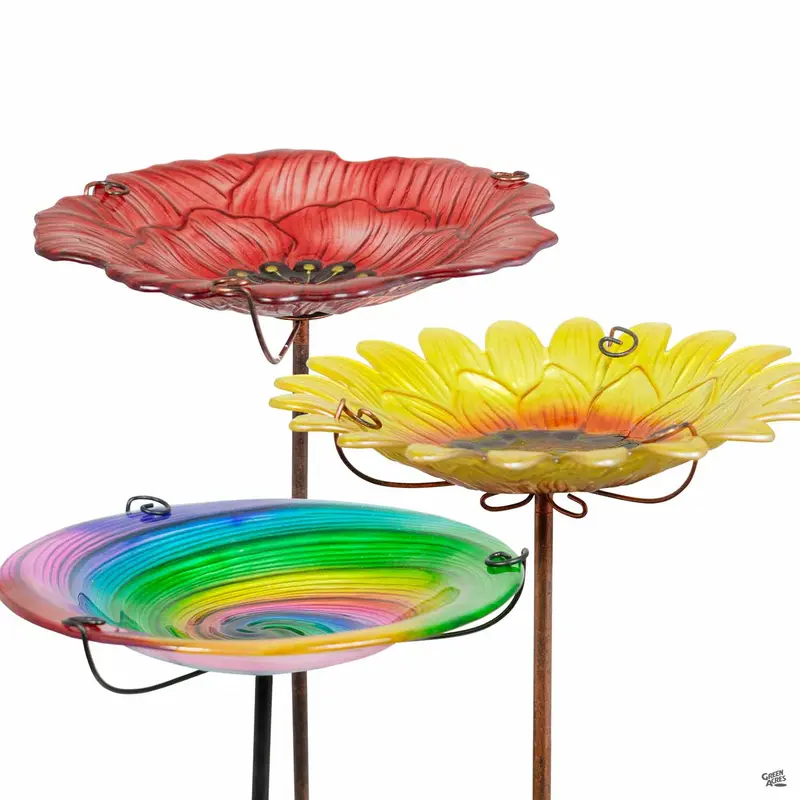 Bird Bath and Feeder Garden Stake