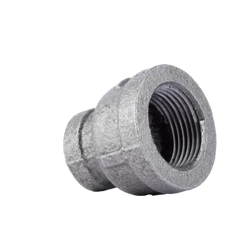 BK Products 1 in. FPT x 1/2 in. Dia. FPT Black Malleable Iron Reducing Coupling (Pack of 5) - Deal of The Week