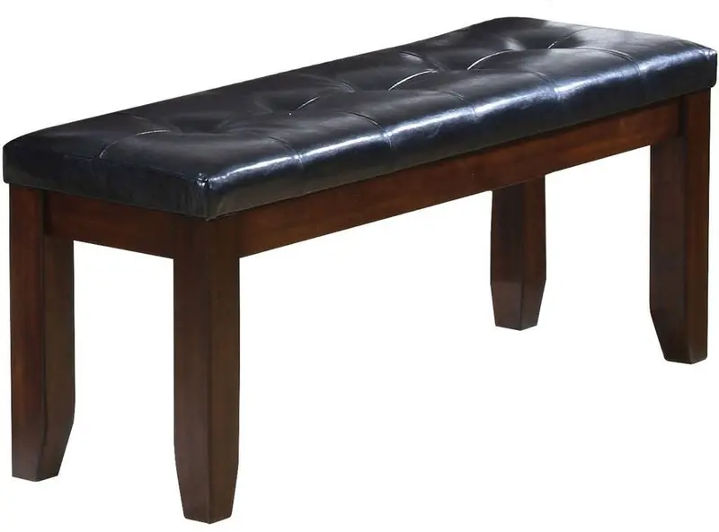 Black And Espresso Elegant Bench By Homeroots