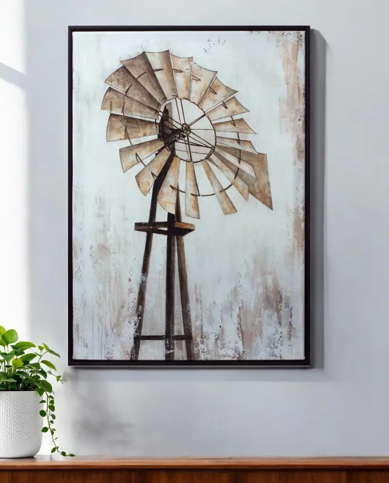 Black Brown And White Wood Framed Art By Homeroots