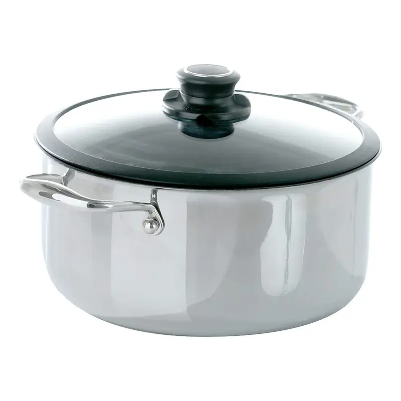 Black Cube 7.5-Quart Stockpot With Lid
