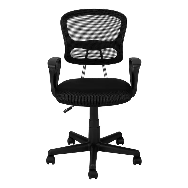 Black Foam Metal Polypropylene Polyester Office Chair By Homeroots