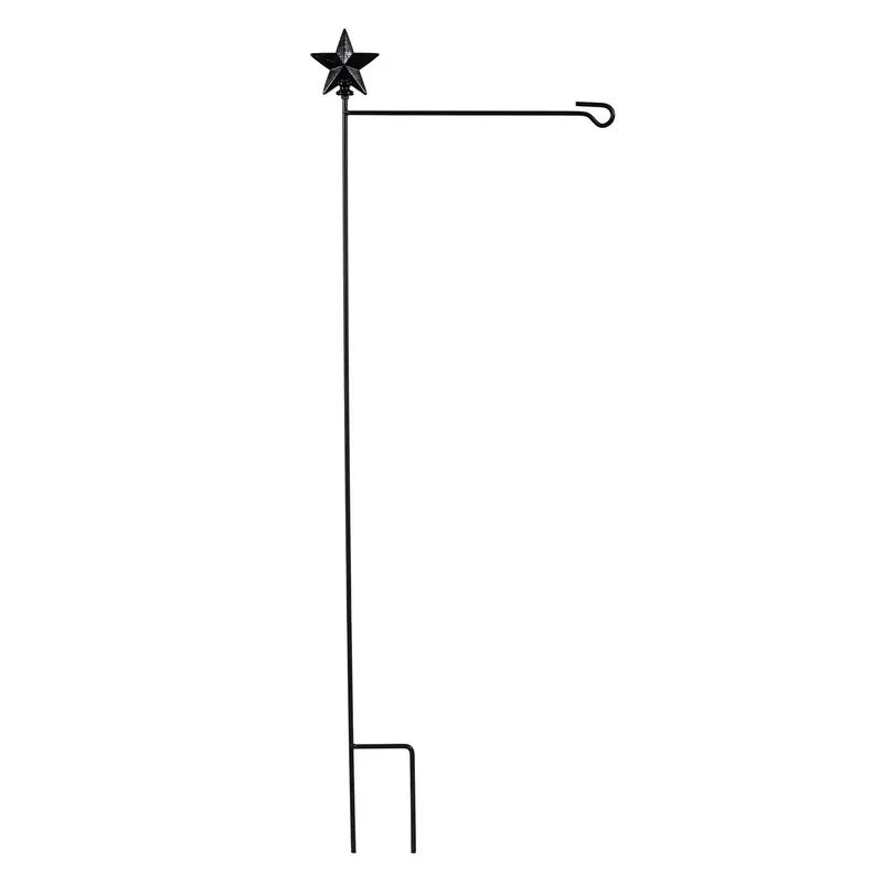 Black Garden Stand with a Country Star Topper