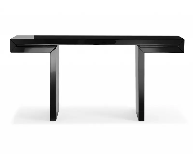 Black Lacquer Console By Homeroots