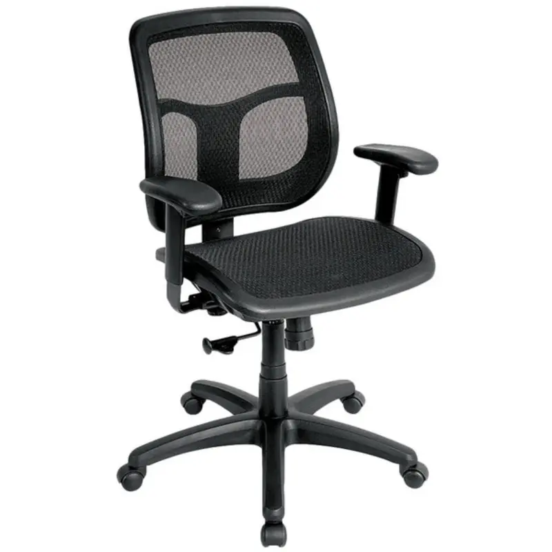 Black Mesh Chair By Homeroots - 372417