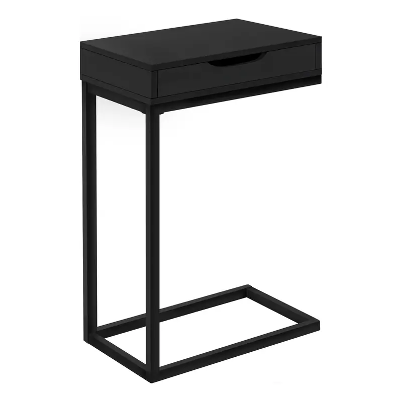 Black Metal With A Drawer Accent Table By Homeroots
