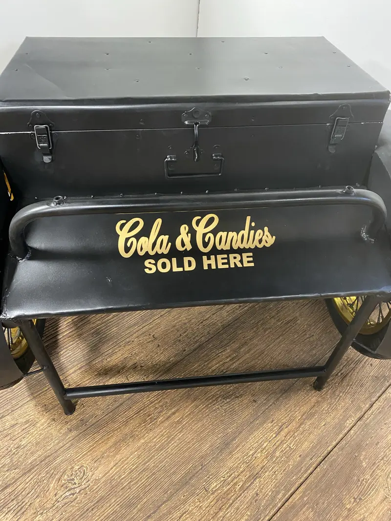 Black Old Time Delivery Box Table With Storage By Homeroots