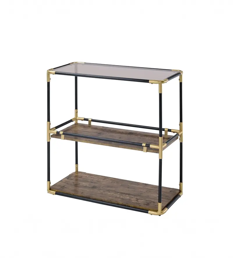 Black Solid Wood Leg Console Table By Homeroots
