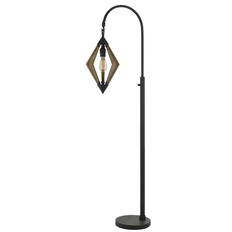 Black Traditional Shaped Floor Lamp By Homeroots