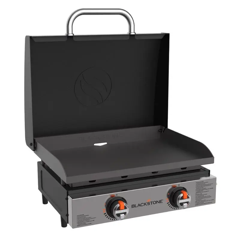 Blackstone 2 Burner Liquid Propane Tabletop Outdoor Griddle Black/Silver