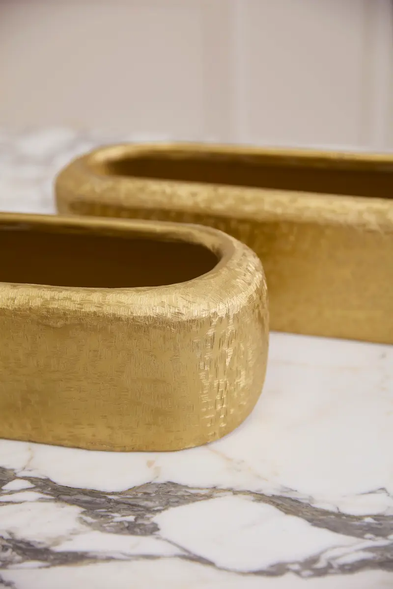 Blaze Trough Set of 2 By Accent Decor