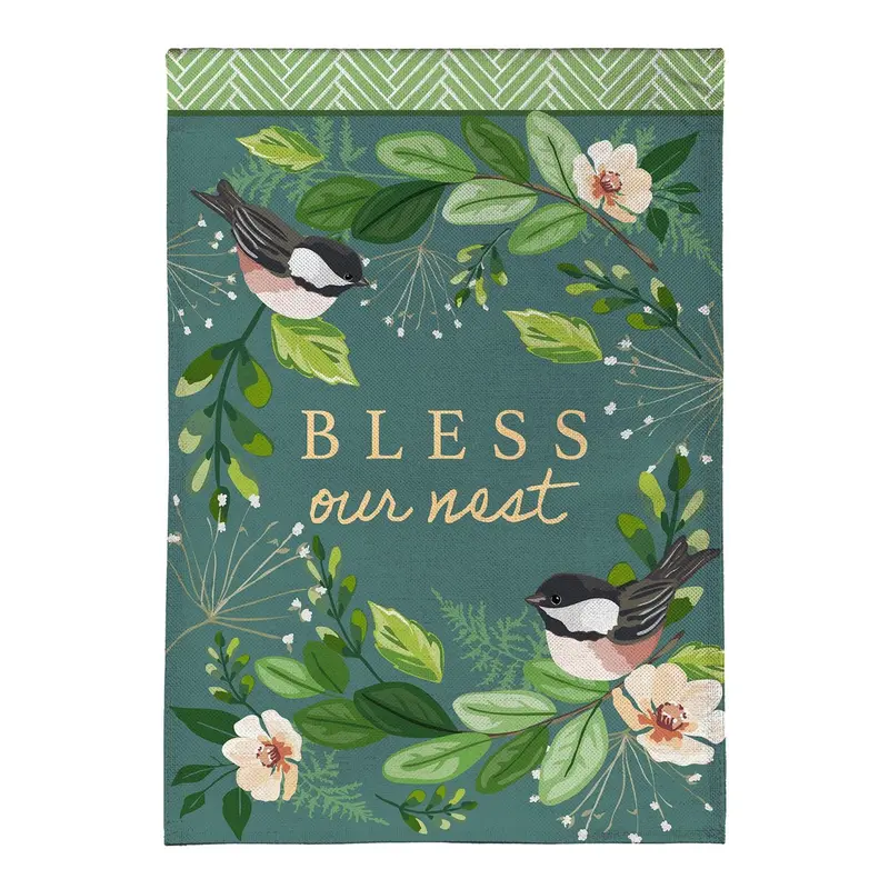 Bless Our Nest Suede Flag House