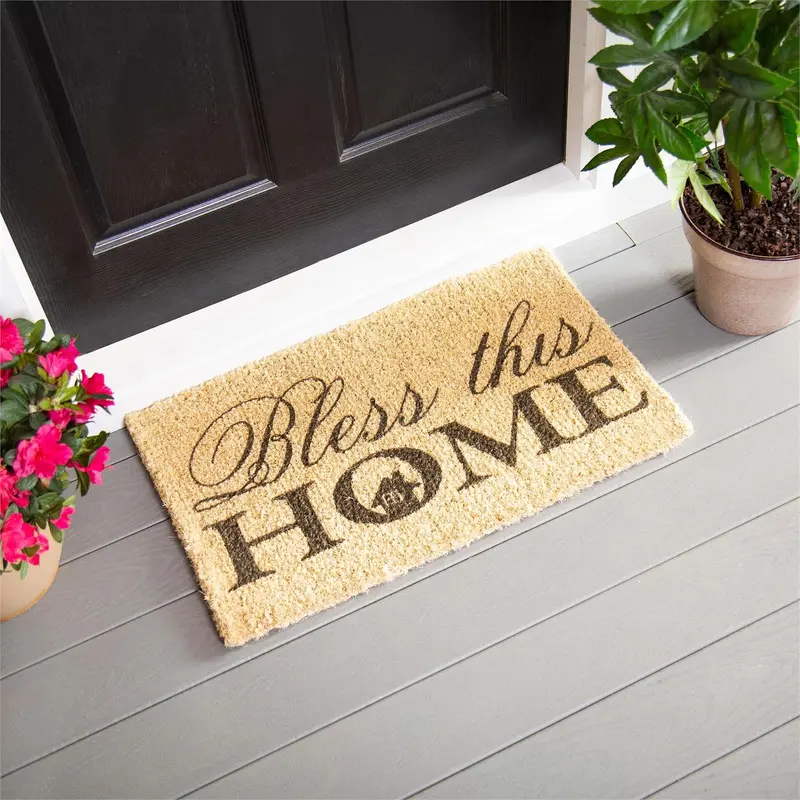 Bless This Home Coir Mat