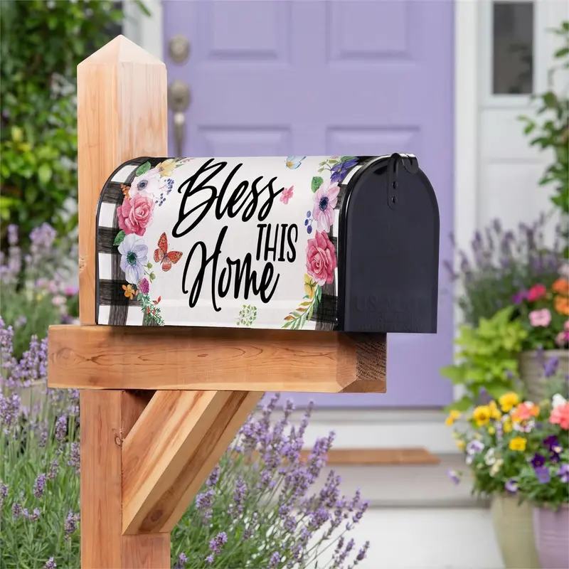 Bless This Home Mailbox Cover