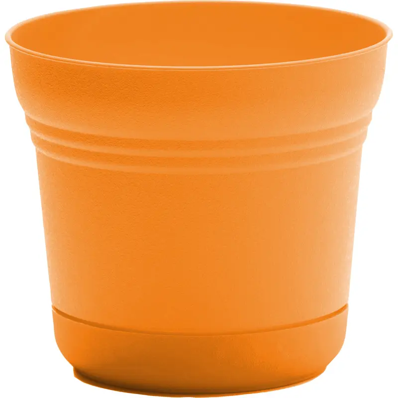 Bloem Saturn Planter 7 in. Dia. Plastic Flower Pot Mango