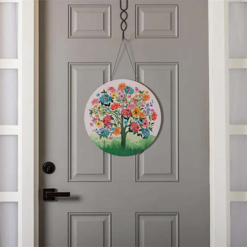 Blooming Tree Of Life 16"D Door Decor