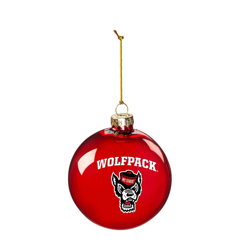 Blown Glass Ornament, North Carolina State University,3ot909bgo