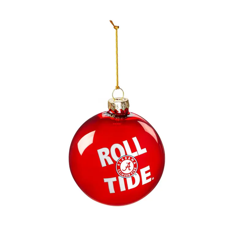 Blown Glass Ornament, University of Alabama