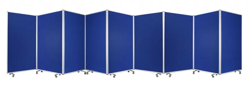 Blue, Metal, 9 Panel, Screen By Homeroots