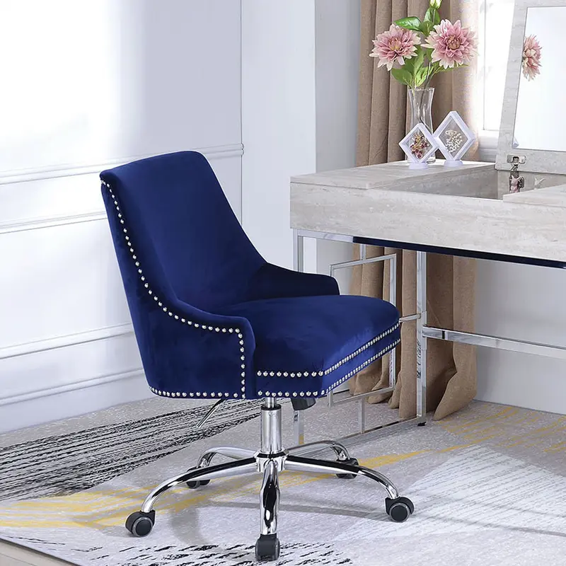 Blue Plywood Office Chair By Homeroots