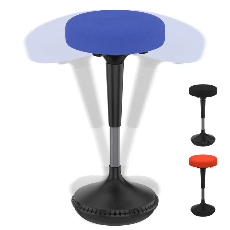 Blue Tall Swivel Active Balance Chair By Homeroots