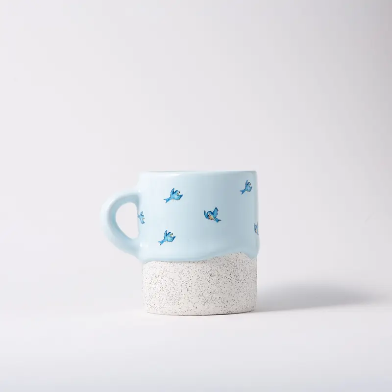 Bluebird Cylinder Mug