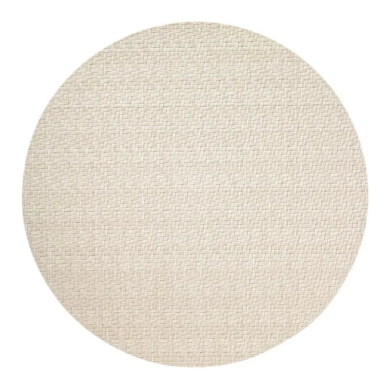 Bodrum Wicker Cream 15 Inch Round Placemats Set of 4