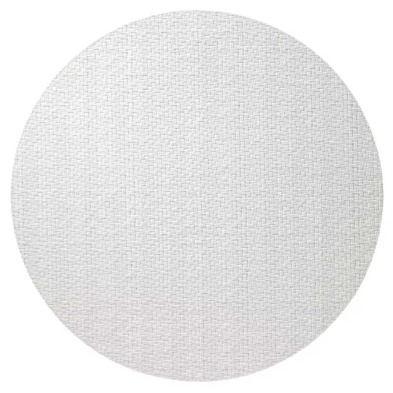 Bodrum Wicker White 15 Inch Round Placemats Set of 4