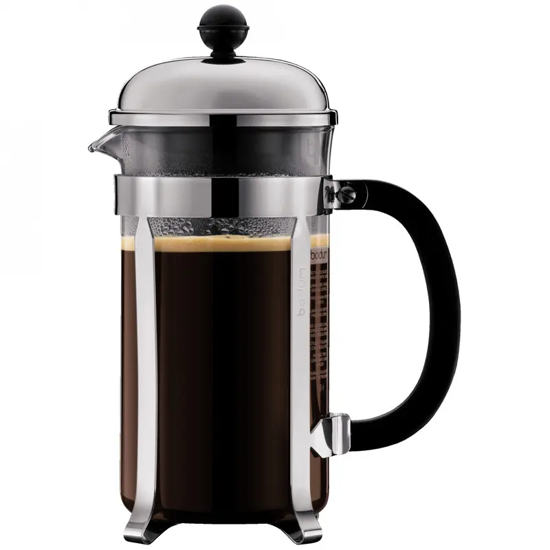 Bodum Chambord 8-Cup, 34 oz Shatterproof French Press - Chome
