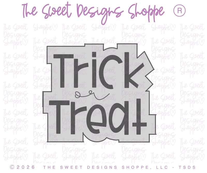 Boho - Trick or Treat - Plaque - Cookie Cutter