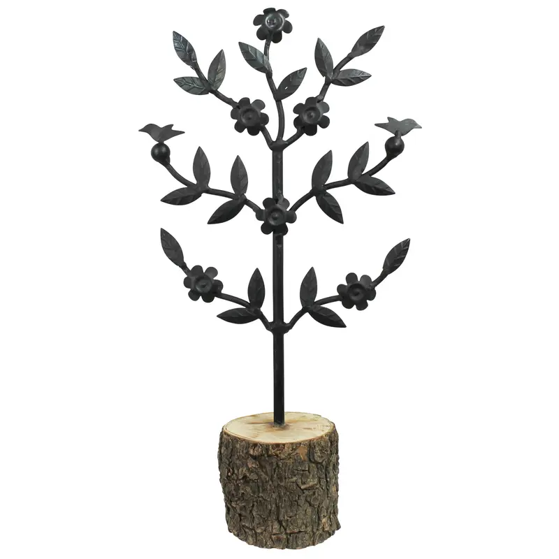 Bola Tree, Iron & Wood Set Of 2 By HomArt