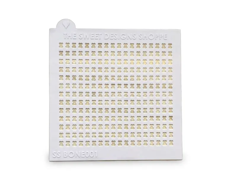 Bone - 5.7mm x 4.4mm Bone Size - 0.5mm Thickness - Sprinkle Stencil